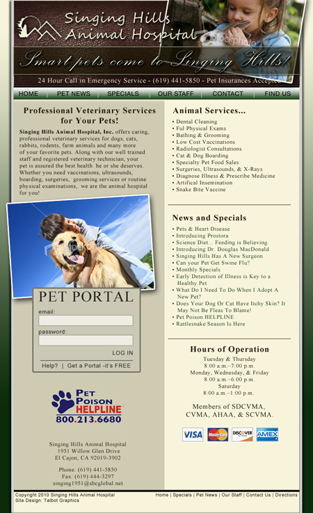 Singing Hills Website Design / Consultation