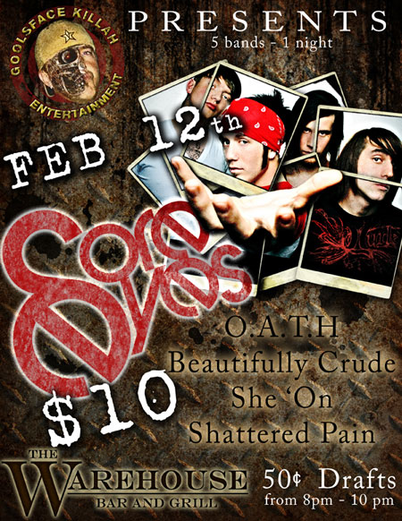 Sore Eyes Rock Poster Design